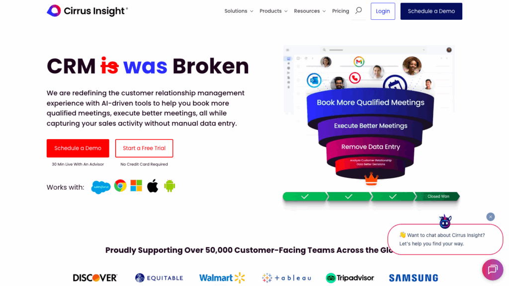 Cirrus Insight homepage