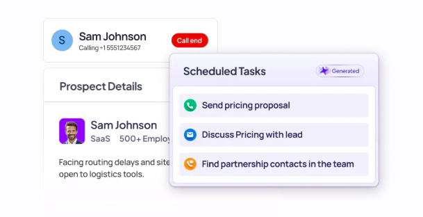 Schedule Next Actions As Soon As the Cold Call Ends